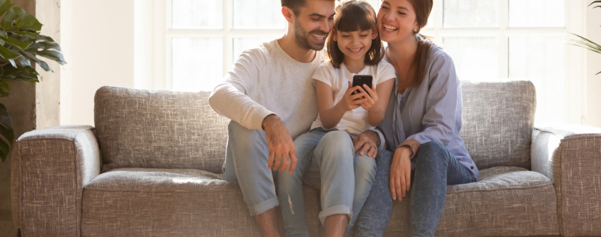 family on couch 